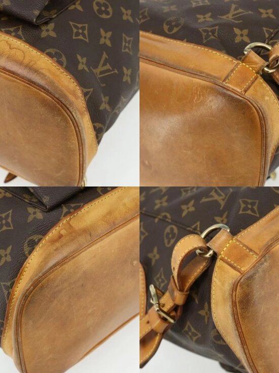 LOUIS VUITTON Monogram Montsouris GM Backpack M51135 LV Auth 175760